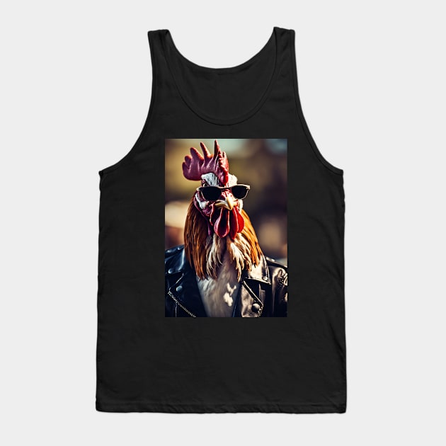 funny rooster Tank Top by helintonandruw